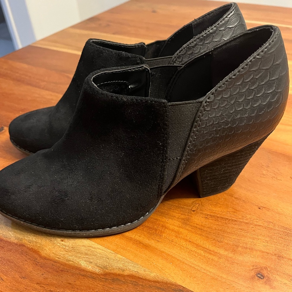 Dr. Scholl's Women's Black Booties with Memory Foam - Size 8